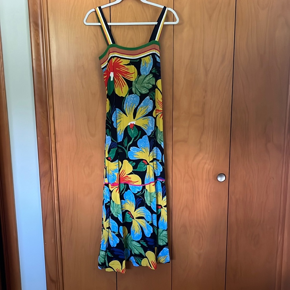 Maeve by Anthropologie tropical maxi dress